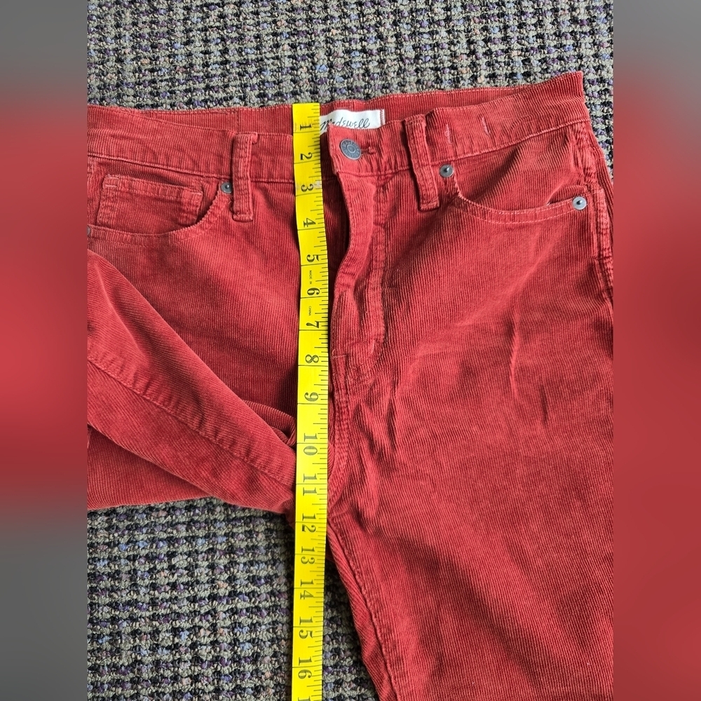 Madewell Women Rust Corduroy Pants - Picture 7 of 11